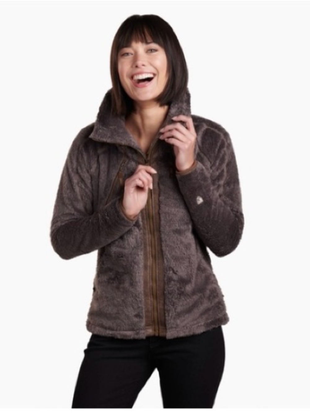 Womens Kuhl thick fleece flight jacket small EUC